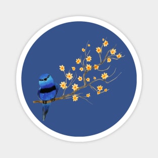 Blue Bird Tree Magnet